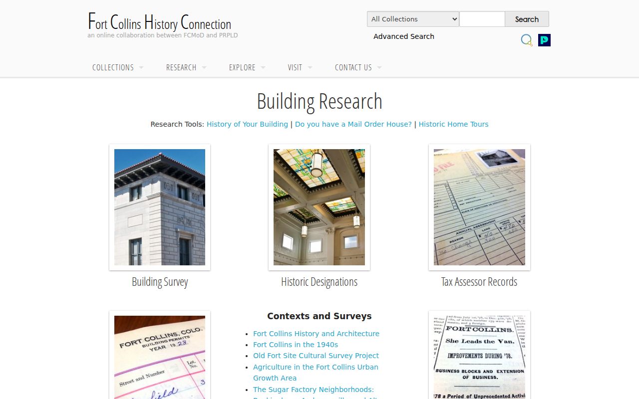 Fort Collins previous residents house-history tools in the History Connection Buildings collection