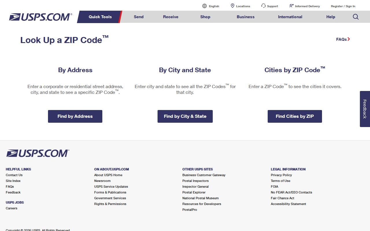 Fort Collins ZIP code directory USPS lookup modes for address verification